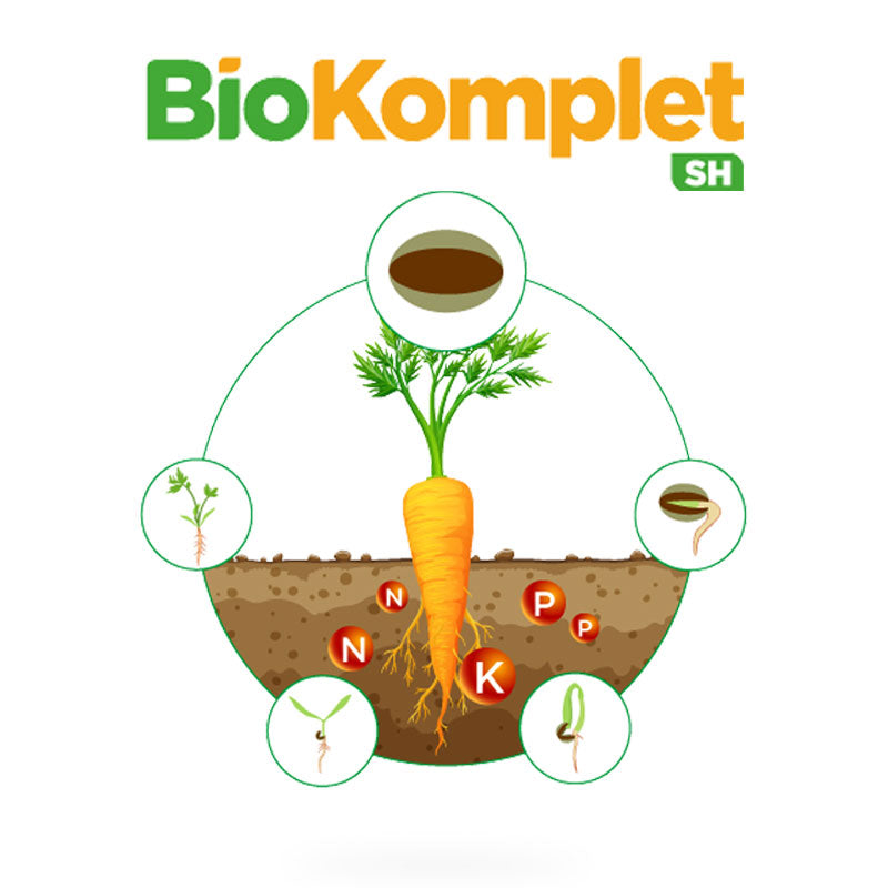 Inoculante biológico para tratamiento de semillas, BioKomplet SH