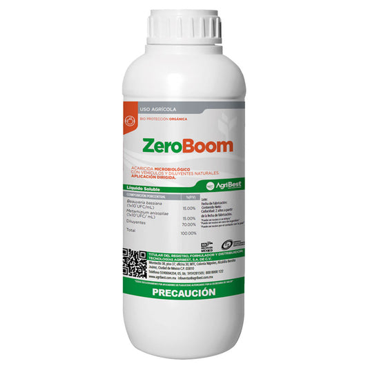 Garrapaticida/acaricida microbiológico de aplicación dirigida, Zeroboom