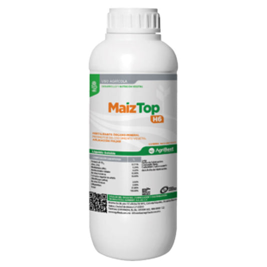 Fertilizante organo mineral de aplicación foliar, MaizTop H6