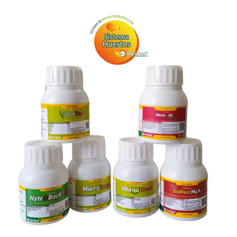 Fertilizantes,insecticidas,fungicidas orgánicos para huertos pequeños, Sistema Huerto