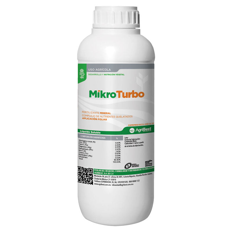 Fertilizante mineral de aplicación foliar, MikroTurbo
