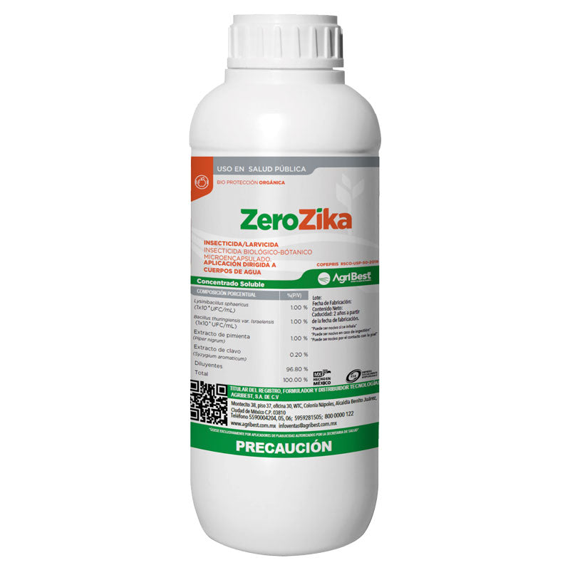 Bioinsecticida-larvicida para el control de mosquitos, Zerozika