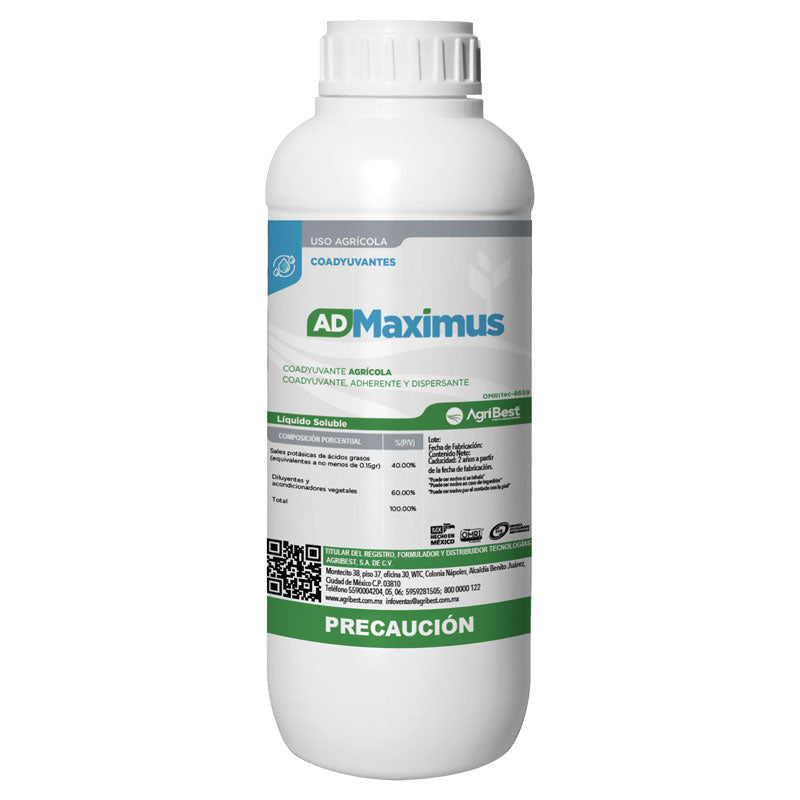 Coadyuvante agrícola de aplicación foliar, AD Maximus