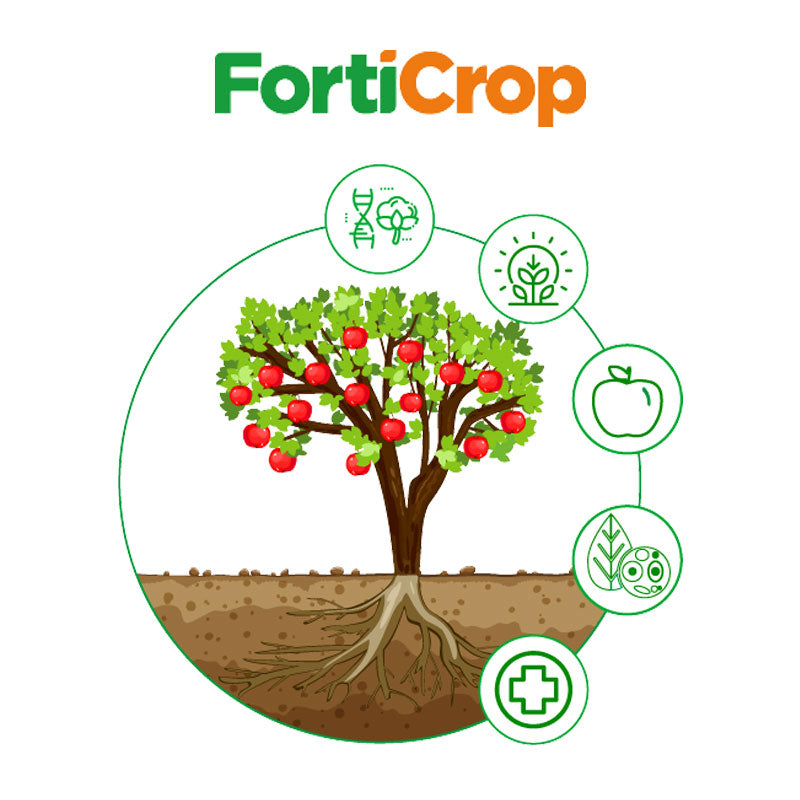 Fertilizante mineral de aplicación foliar, FortiCrop